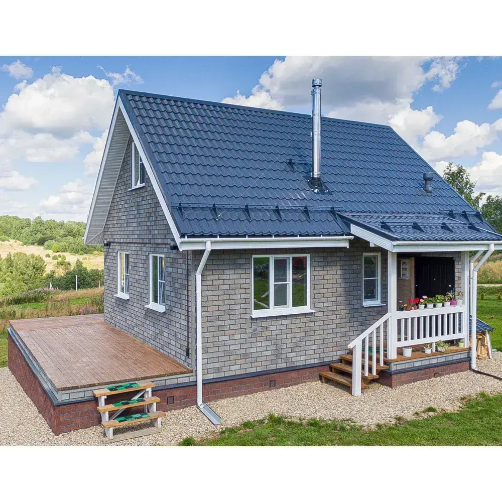 Фасадная плитка Технониколь Hauberk Серо-бежевый кирпич (в уп. 20 шт./2 м2)