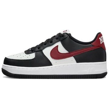 Nike Air FORCE 1 Детские Скейтбординги Низкие кроссовки Черно-белая панда Юнисекс