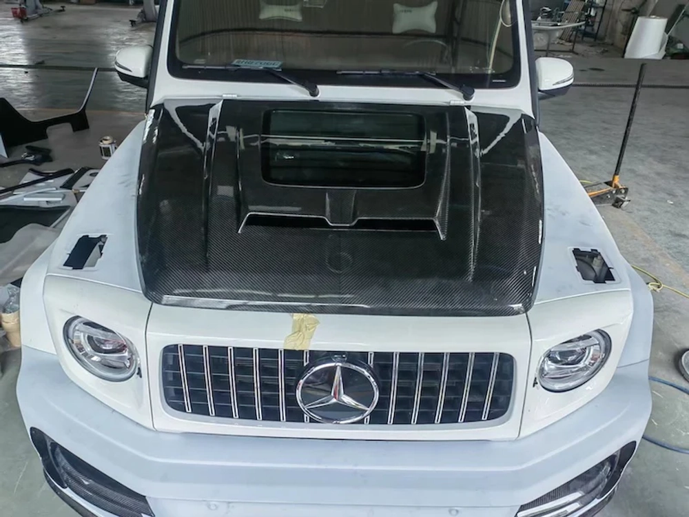 Карбоновый капот для Mercedes-Benz G-Class W464 G400 G500 G63 2018+ Мерседес Гелик гелентваген