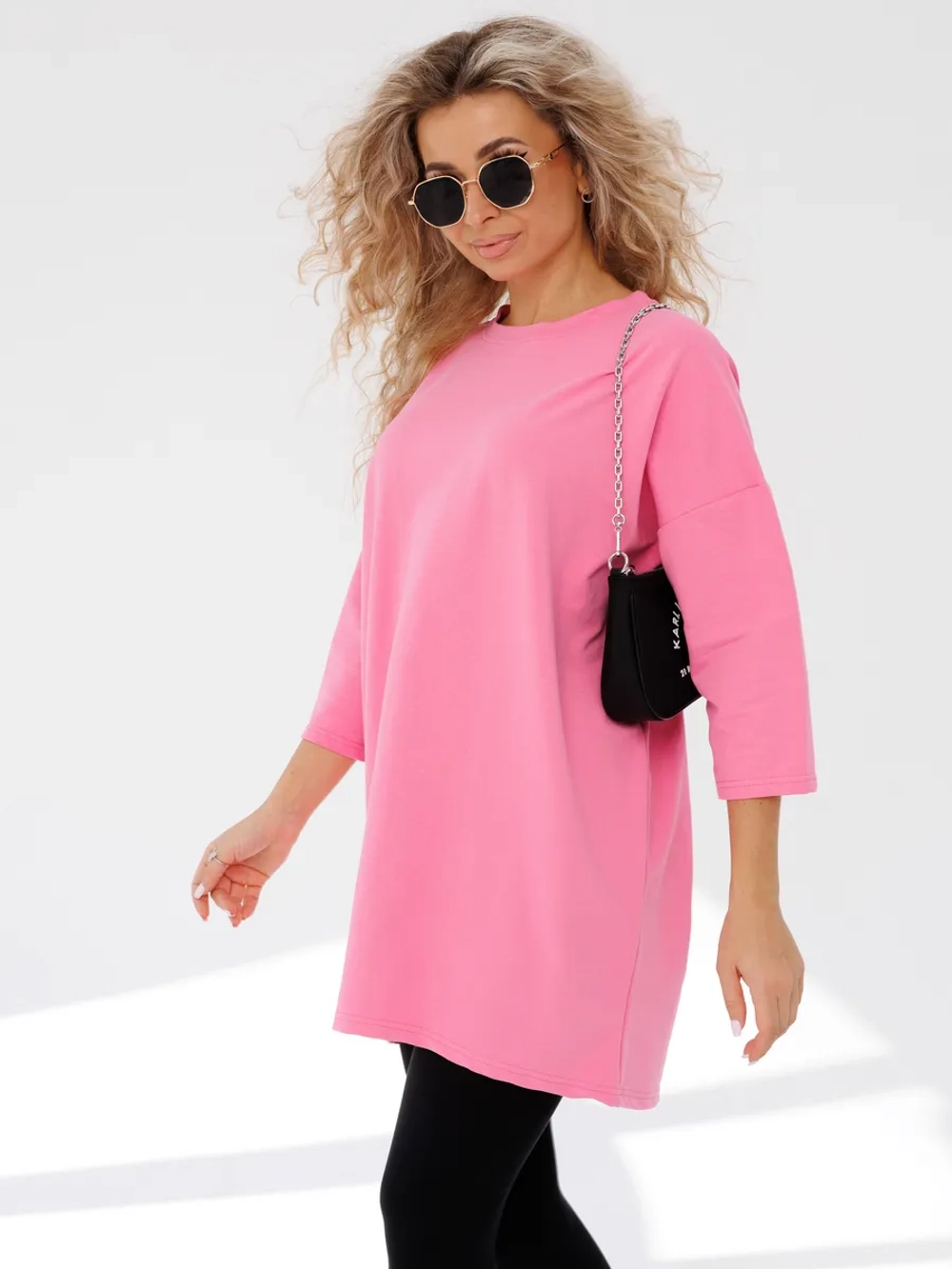 Платье туника короткое оверсайз свободное больших размеров