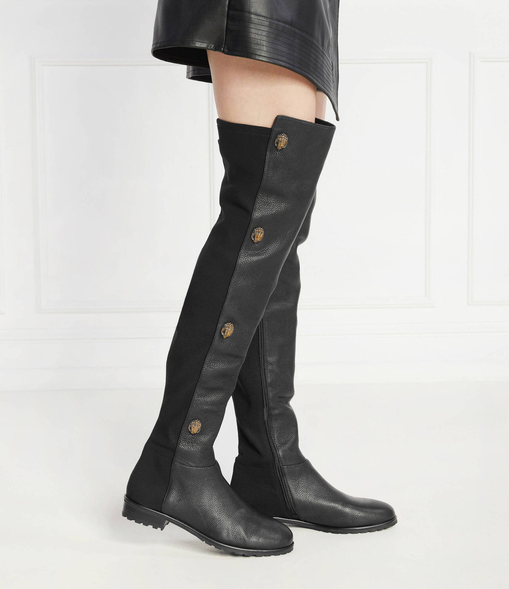 Кожаные ботфорты Kurt Geiger - черный(572000109)