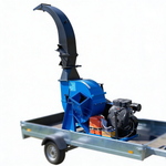 Рубительная машина "Метеор" ИД-800Н (бензиновый двигатель, 35 (37) л.с., электростартер )