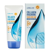 Солнцезащитный крем против морщин с Коллагеном и Гиалуроновой Кислотой SPF50+ PA+++ Lebelage Collagen & Hyaluronic Sun Cream 70мл