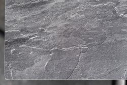 "Венето" обеденная группа на 6 персон со стульями "Милан", каркас темно-серый, роуп темно-серый