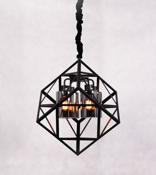 Подвесная люстра Lumina Deco Brutte LDP 11339-4 BK