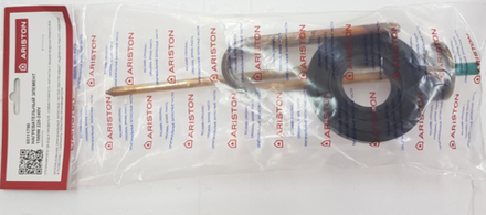 Нагревательный элемент (ТЭН) для водонагревателя Ariston (Аристон) RCF 65111790 с прокладкой в сборе- 1,5кВт 230В, анод M5