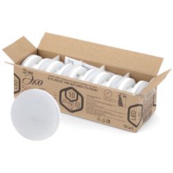 Набор 10 штук лампы ЭРА RED LINE ECO LED GX-10W-827-GX53 (10-PACK) 10Вт таблетка теплый белый свет GX53