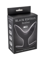 Силиконовый анальный эспандер Extra Large Petals Anal Entender (14 см , черный) (Цвет: черный)