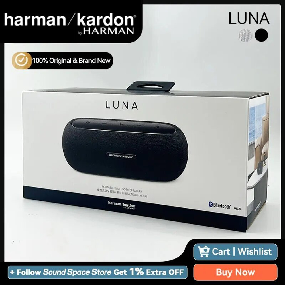 Портативная акустика Harman Kardon Luna, черный