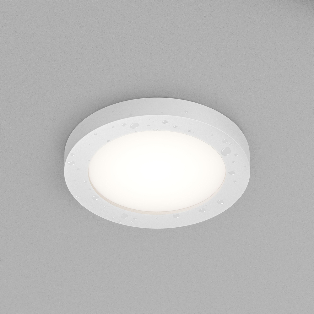 DK3012-WH Встраиваемый светильник влагозащ., IP 44, 50 Вт, GU10, белый, алюминий