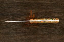 Нож разделочный UralEDC&Ножинск КрейсерЪ, клинок 118мм, сталь AR-RPM9, рукоять crazyfiber T1