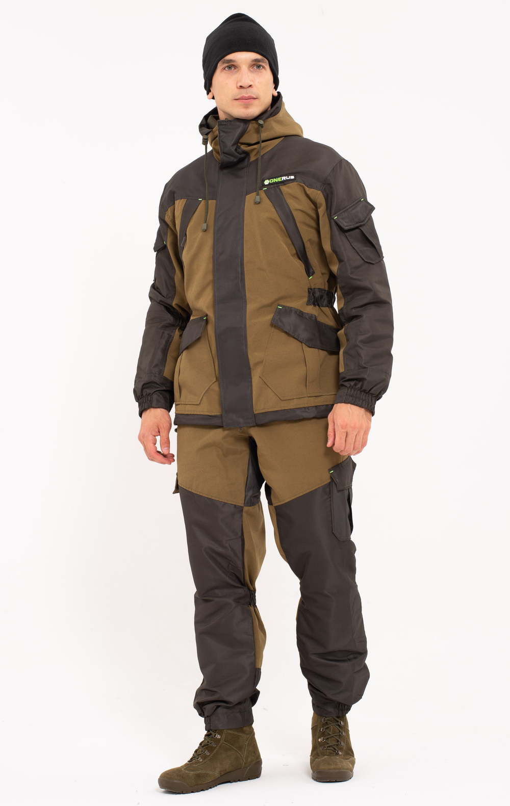 Костюм OneRus "Горный -5" (Брезент/Таслан, Флис), Хаки