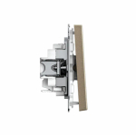 ARTGALLERY 1-клавишный ВЫКЛЮЧАТЕЛЬ, 10АХ, механизм, быстрозажим. клем., ШАМПАНЬ