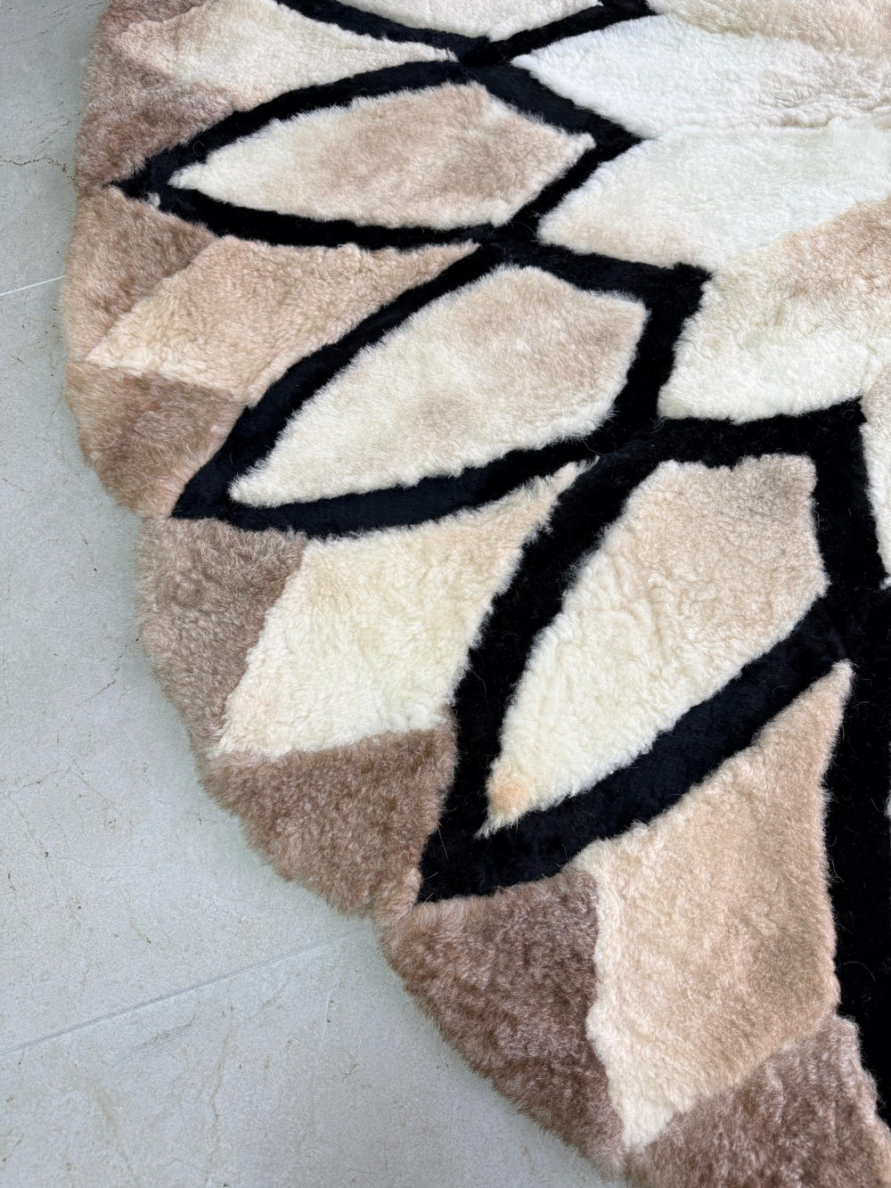 Ковер шкура натуральная овчина меховой