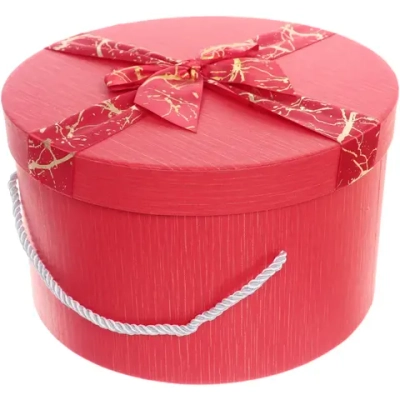 Коробка подарочная «Теплые чувства» 25*25*15 см, красный