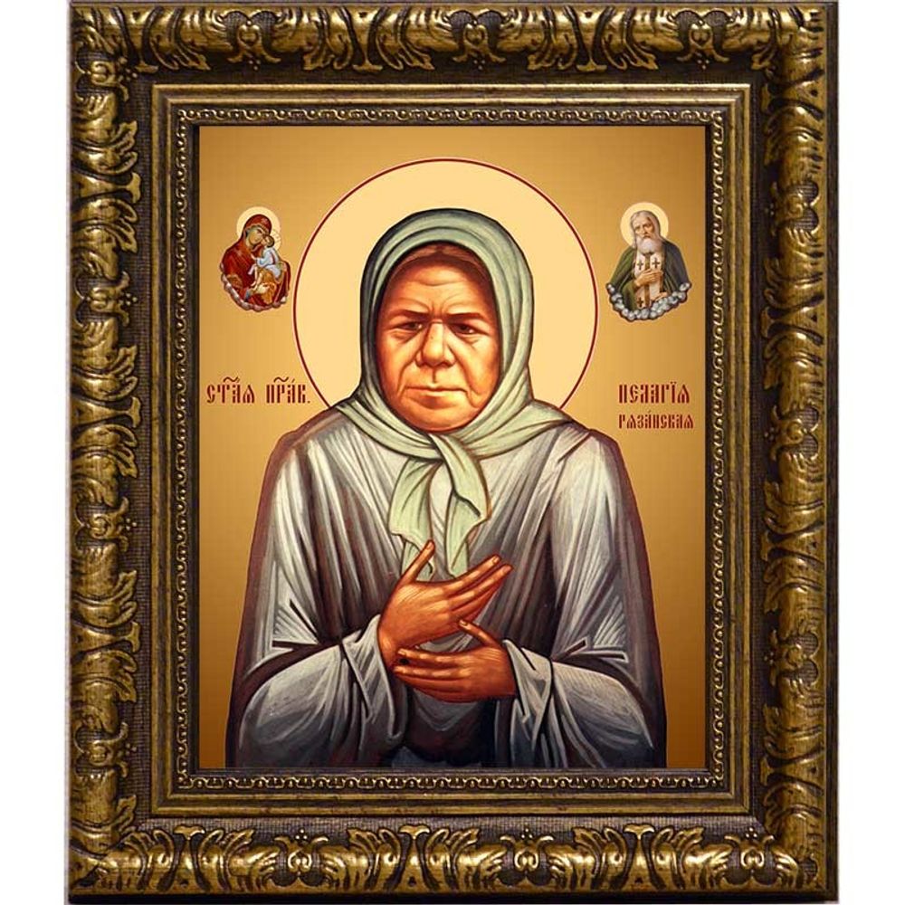 Пелагия Рязанская блаженная. Икона на холсте.