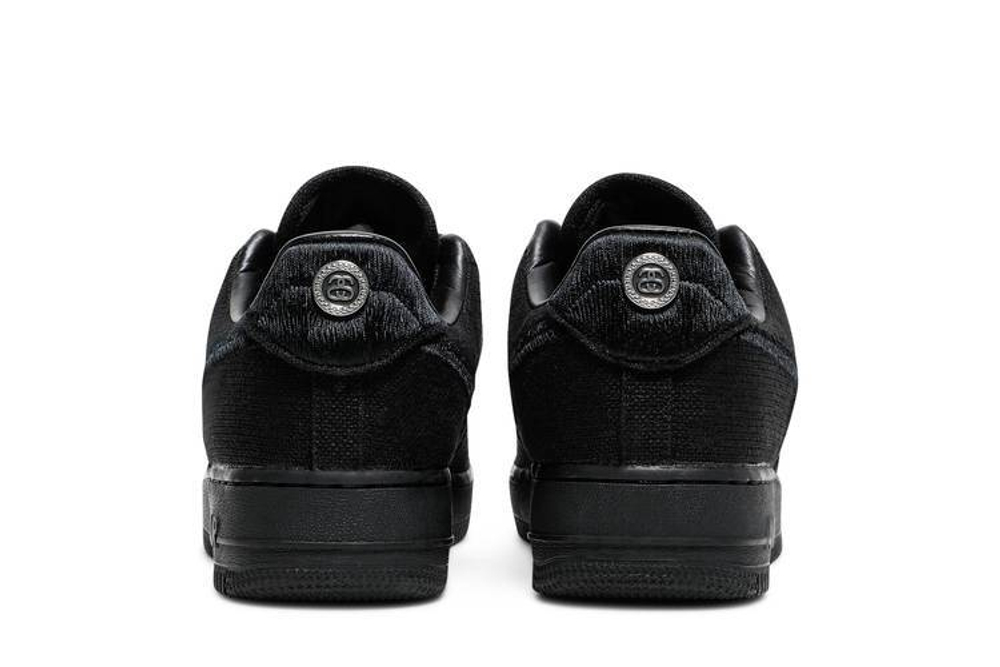 Кроссовки Stussy X Nike Air Force 1 Low "Triple Black"