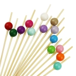 Пика деревянная "Шары" в ассортименте 12см, 100шт/упак, 100упак/кор