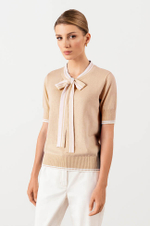 23005 Джемпер женский (бежевый / молочный)