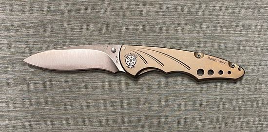 Нож FOX Knives FX-180B, сталь ATS-34, рукоять - титан