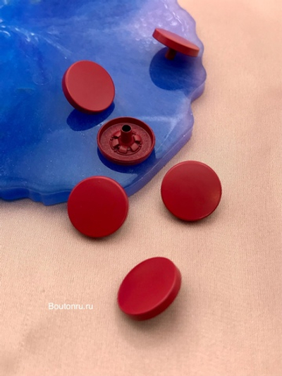 Шляпка под установочные кнопки красная