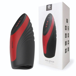 Черно-красный вибромастурбатор King Arthur (Цвет: черный с красным)