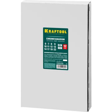 KRAFTOOL 12 шт, 6 - 22 мм, набор комбинированных гаечных ключей (27079-H12E)