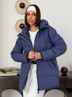 Куртка весенняя удлиненная со съемным капюшоном