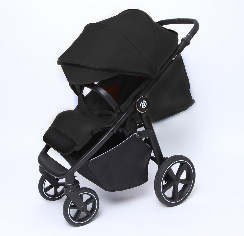 Детская прогулочная коляска Peppy Marco black