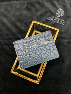 Картхолдер Louis Vuitton из кожи крокодила