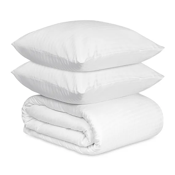 Комплект постельного белья из страйп-сатина из коллекции essential, 150х200 см