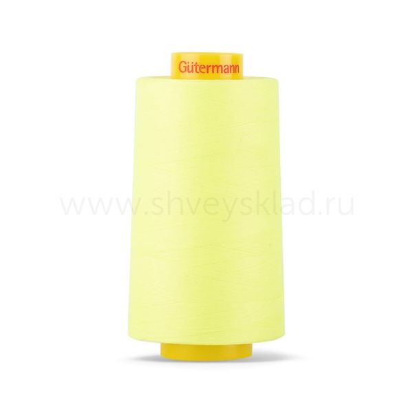 Нитка Gutermann Mara 120 (5000 метров), 1 боб., универсальная | 3835 неоновый желтый