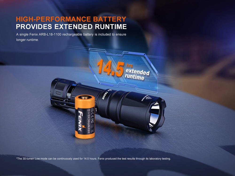 Тактический фонарь Fenix TK05R луч на 450 метров, Type-C, стробоскоп