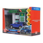 Игровой набор Автозаправочная станция+ машинка Mercedes-Benz, 21см. свет-звук, коробка OILSTA-22PLGLE-G