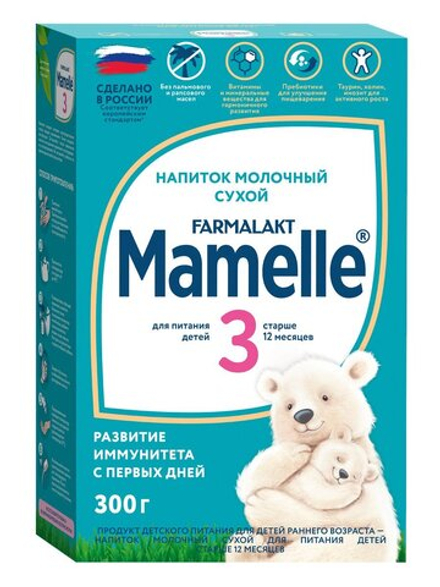 Напиток молочный сухой Mamelle 3 для питания детей старше 12 месяцев 300 г
