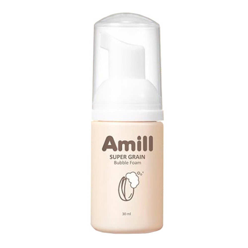 Amill Super Grain Bubble Foam пузырьковая пенка для умывания с зерновыми экстрактами