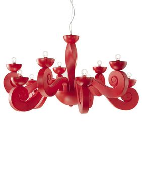 replica  Botero Pendant lamp 10 lights (red)