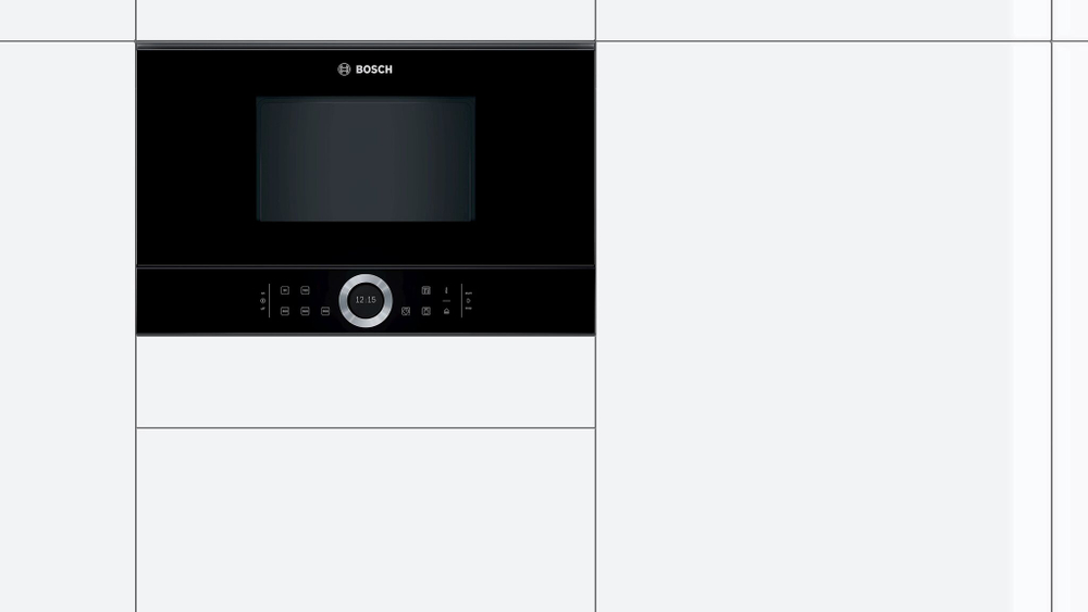 Встраиваемая микроволновая печь BOSCH BFR634GB1 Serie 8