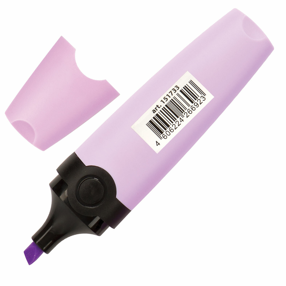 Текстовыделитель BRAUBERG "DELTA PASTEL" ЛАВАНДОВЫЙ линия 1-5 мм (24 штуки в упаковке)