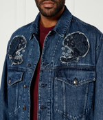 Джинсовая куртка 097 HUGO - голубой(50522620)