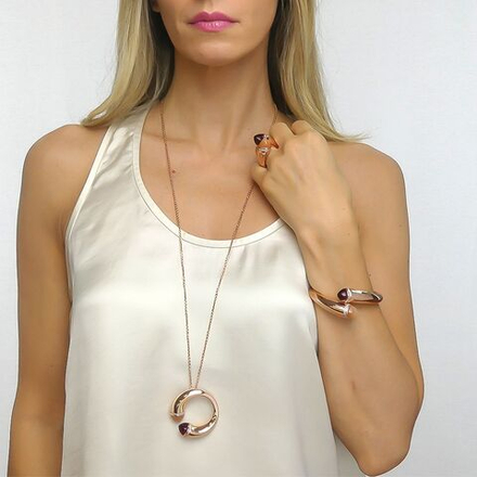 Колье Boccadamo Caleida KGR017RS R/BR/RG