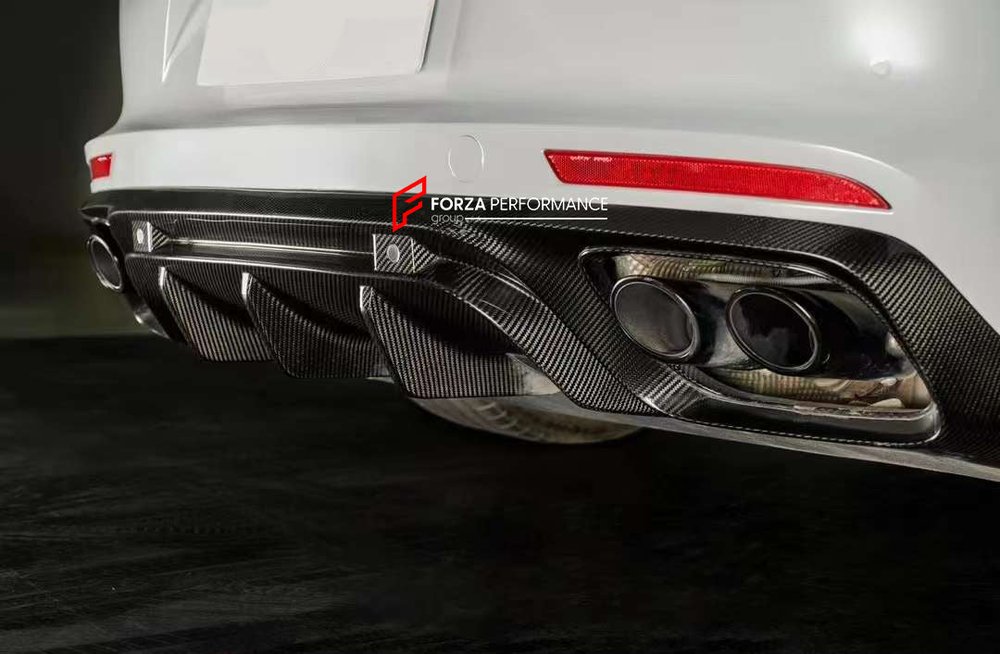 Карбоновый диффузор заднего бампера для PORSCHE PANAMERA 971 2016+