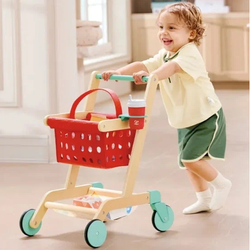 Детский игровой набор "Продукты". Тележка и корзина для продуктов.