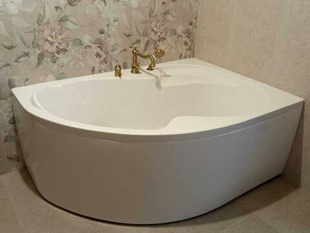 Установка ванны