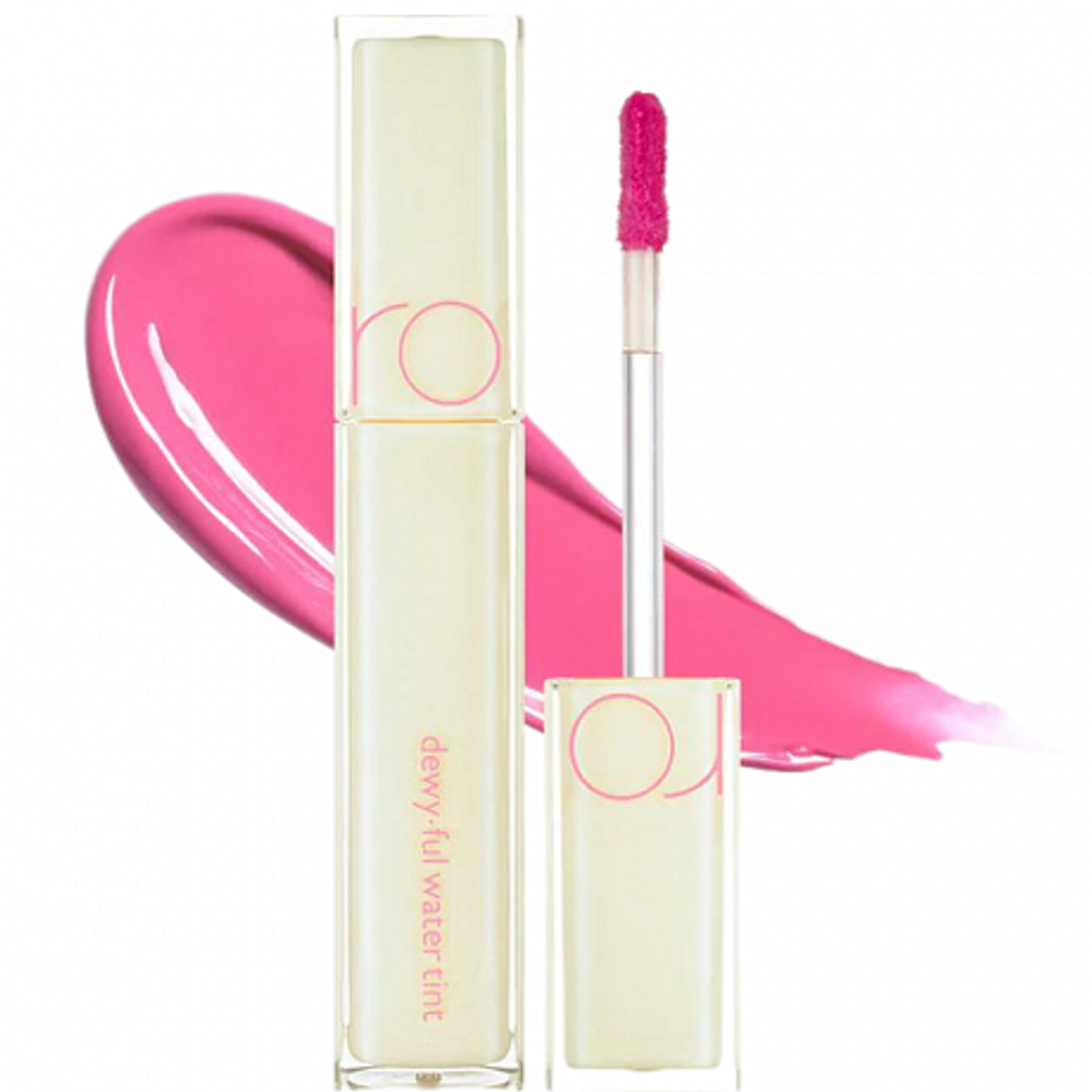 Rom&Nd Dewyful Water Tint 10 Mumur Pink, 5g - Глянцевый увлажняющий тинт для губ