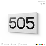 Номер на дверь 505, табличка на дверь для офиса, квартиры, кабинета, аудитории, склада, белая 120х70 мм, Айдентика Технолоджи