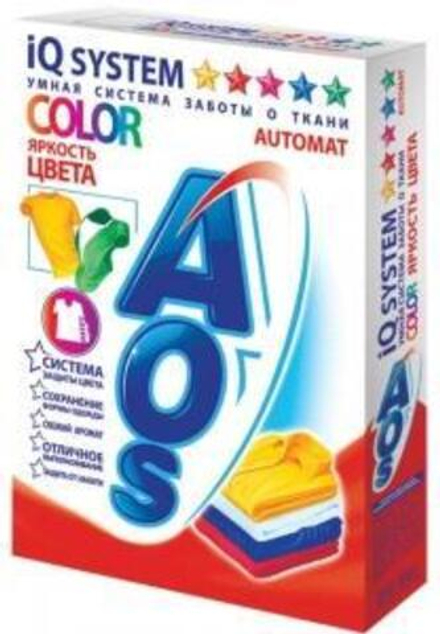 Стиральный порошок "АОS" 400г КОЛОР