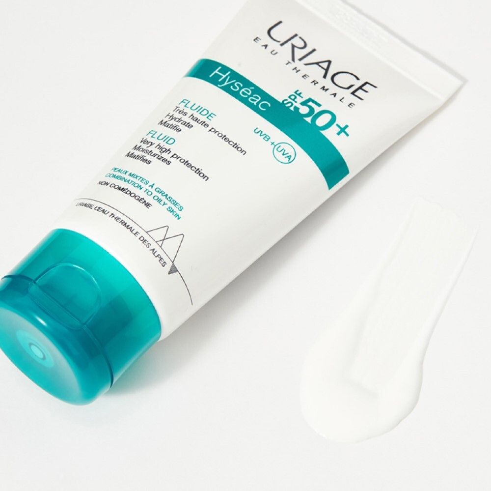 Uriage Hyseac Fluid Солнцезащитная эмульсия SPF 50+, 50 мл