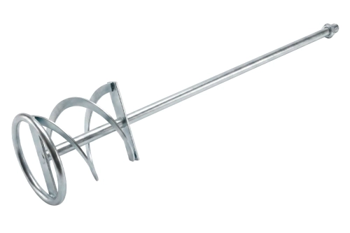 Насадка миксер 140х590 мм для тяжелых растворов усиленная снизу вверх резьба М14 Профи FIT