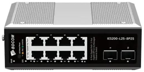 Коммутатор BDCOM IES200-L25-8T2S